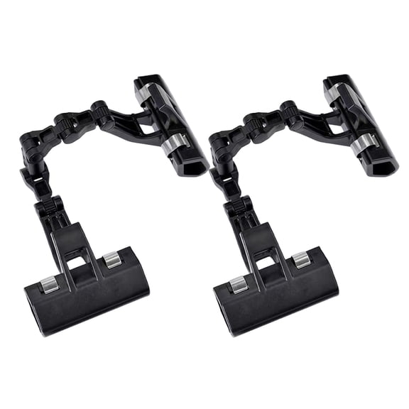 LOLIPPYY 2Pcs Double Ended Adjustable Clip Black for Secure Paper Holding on Sketch Pad and Easel Use