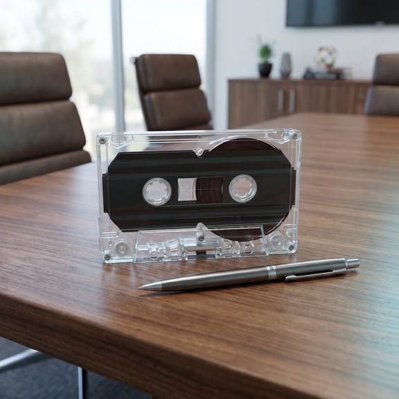 LOLIPPYY 2-Pack Double-Sided Blank Cassette Tapes for Audio Recording and Playback