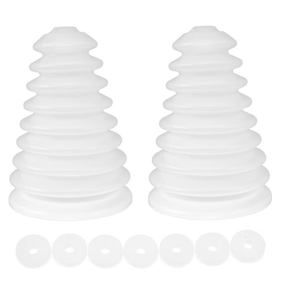 LOLIPPYY 2Pcs Drill Cover Silicone White for Electric Drill Dust Prevention and Lightweight Durable Use