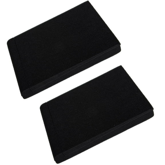 LOLIPPYY 2Pcs Durable Black Speaker Isolation Pads Acoustic Foam for Noise Reduction and Easy Installation