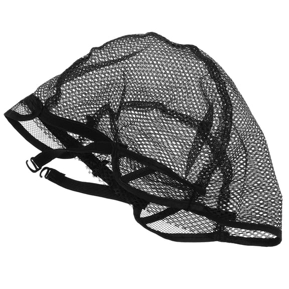 LOLIPPYY 2Pcs Durable Black Wig Making Cap Stretch Mesh Net Head Cover Easy to Clean