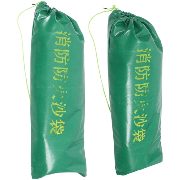 LOLIPPYY Set of 2 Green Flood Control Sandbags, Fire Resistant for Outdoor and Emergency Situations