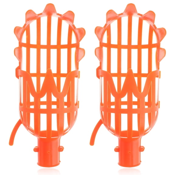 LOLIPPYY 2Pcs Durable Orange Fruit Picker Tool for Efficient Harvesting of Jujube Peach and Pear