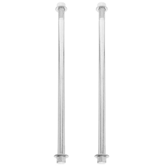 LOLIPPYY 2Pcs Durable Silver Motorcycle Front and Rear Axle Bolts for Mountain and Off Road Bikes