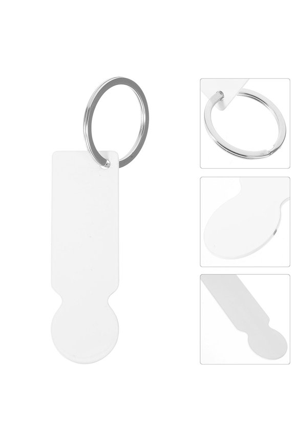 2Pcs Durable Stainless Steel Shopping Trolley Tokens Heat Transfer Replacement Coins