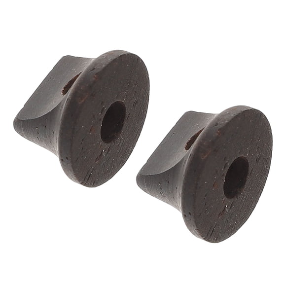 LOLIPPYY 2Pcs Ebony Erhu Instrument Bridge Black Square for Music Maintenance