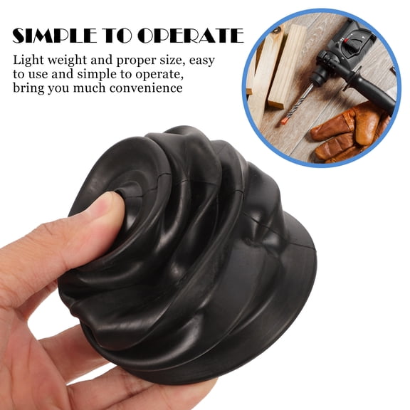 LOLIPPYY 2Pcs Electric Drill Cover Black Plastic Dust Shield for Hammer and Drill Debris Collection