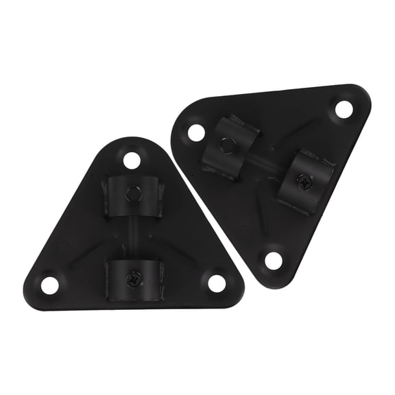 LOLIPPYY 2Pcs Electric Fan Wall Mount Bracket Black Metal with Stable Support for Garage Use