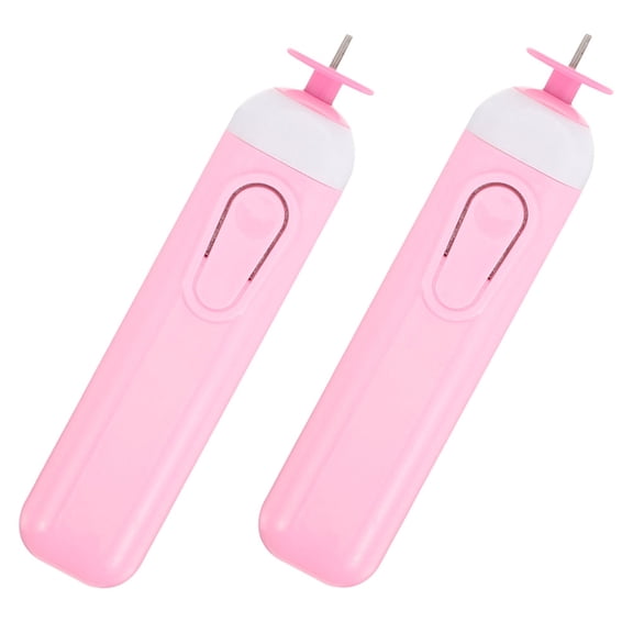 LOLIPPYY 2-Pack Electric Quilling Pen Tool Set Slotted Paper Rolling Tools for Crafting and Paper Decoration Projects