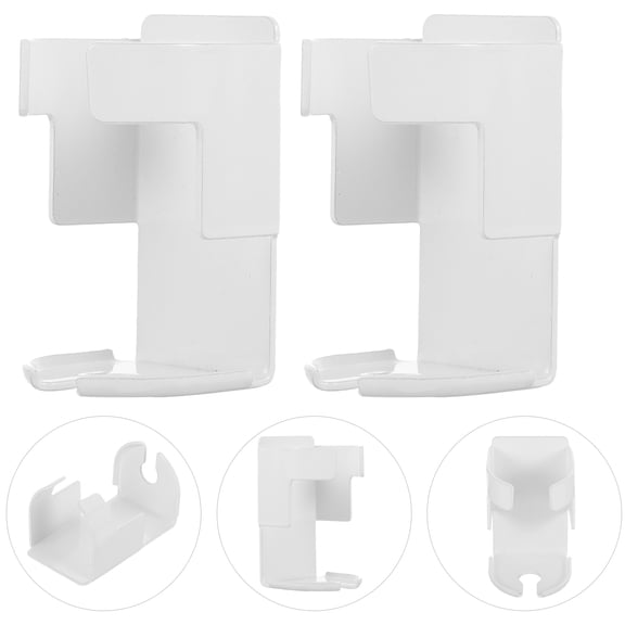 LOLIPPYY 2Pcs Electric Tooth Brush Holder White Wall Mount Stable Design for Healthy Dry Toothbrush Storage