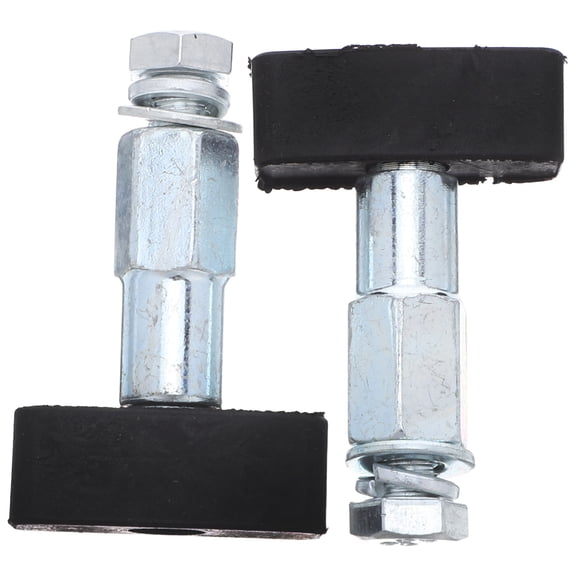 LOLIPPYY 2-Pack Black Sliding Door Floor Guide for Elevator Door Replacement with Easy Installation