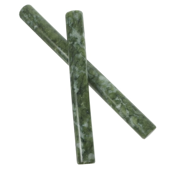 LOLIPPYY 2Pcs Ergonomic Green Rolling Pin Nonstick Dough Roller for Cake and Pizza