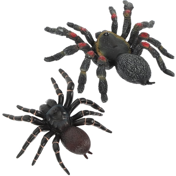 LOLIPPYY 2Pcs Fake Spider Prop Lifelike Shape for Desk Ornament Scaring