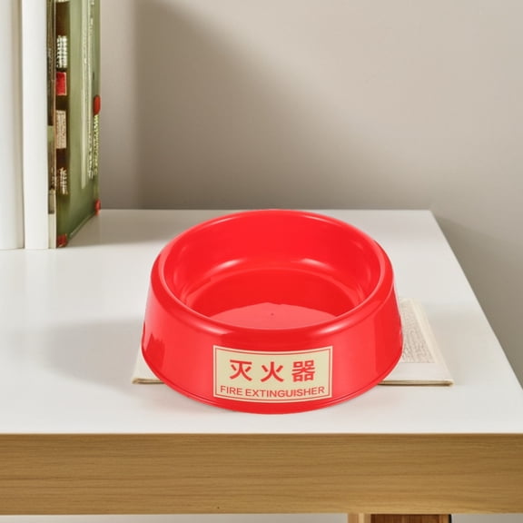 LOLIPPYY 2Pcs Fire Extinguisher Base Red with Fluorescent Glow for Emergency