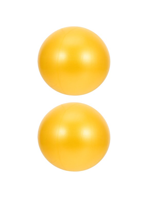 2Pcs Fitness Ball PVC Material Orange for Indoor Pilates Exercise and Muscle Toning