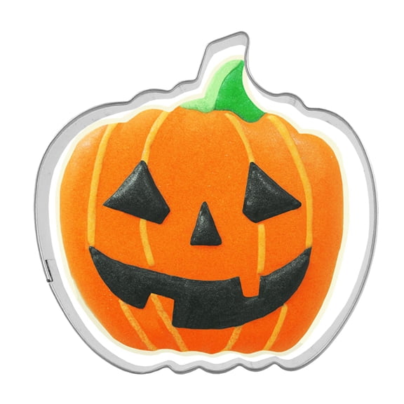 LOLIPPYY 2-Pack Stainless Steel Pumpkin Cookie Cutter Set, - Baking Mold Tool for
