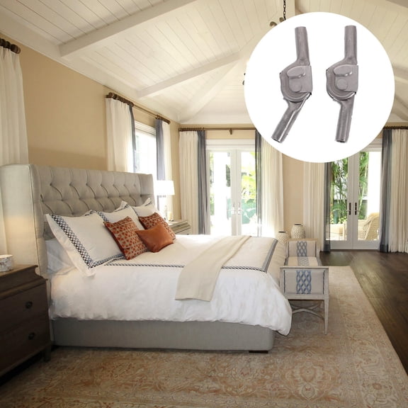 LOLIPPYY 2-Pack Grey Steel Furniture Ratchet Hinges for Sofa Backrest and Bed Frame Angle Adjustment