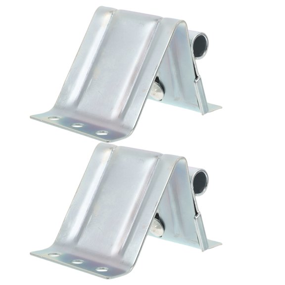 LOLIPPYY 2Pcs Galvanized Steel Adjustable Garage Door Top Bracket Rust Resistant Replacement