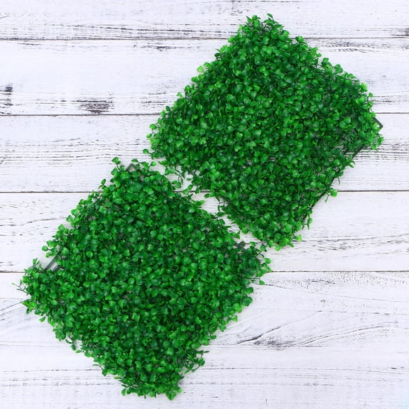 LOLIPPYY 2Pcs Garden Decoration Artificial Grass Green Durable Fake Grass