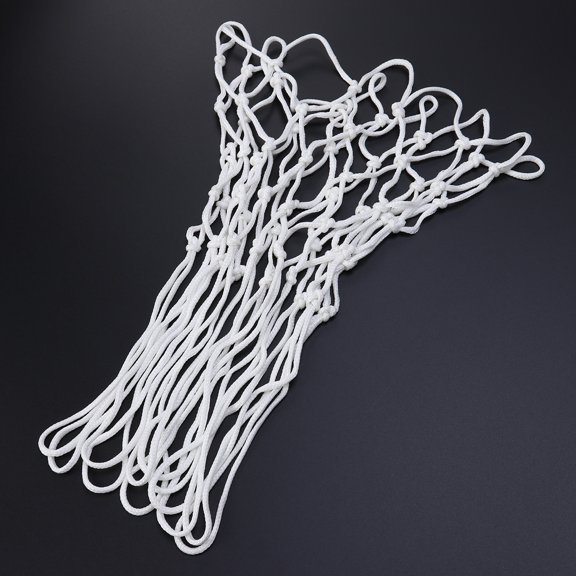 LOLIPPYY 2Pcs Glow in The Dark Basketball Net Heavy Duty Nylon White for Standard Basketball Rim