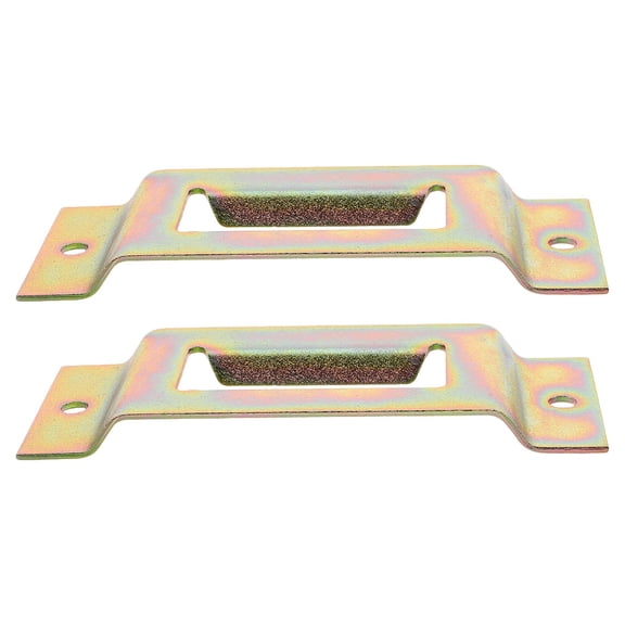 LOLIPPYY 2Pcs Golden Heavy Duty E Track Tie Down Anchors for Trucks Trailers Galvanized Iron Fasten System