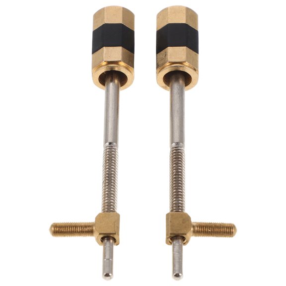 LOLIPPYY 2Pcs Golden Metal Violin Bow Frog Screw Essential Accessory for Violin Bow Frog Parts Maintenance