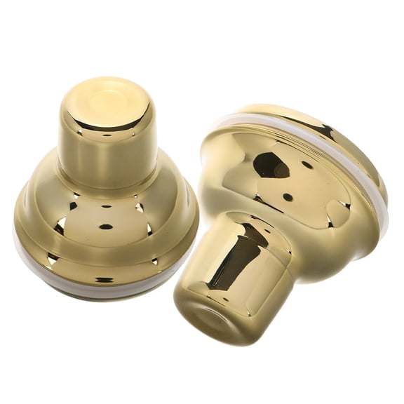 LOLIPPYY 2Pcs Golden Stainless Steel Cocktail Shaker Cup Lids Spill Proof and Easy to Clean