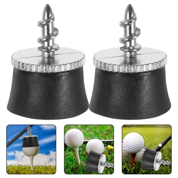 LOLIPPYY 2-Pack Golf Picker with Cup for Equipment Handling, Black
