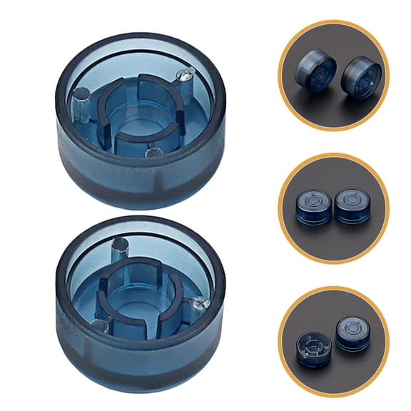 LOLIPPYY 2Pcs Guitar Footswitch Durable Plastic Pedal Protection in Navy