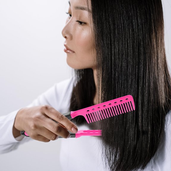 LOLIPPYY 2Pcs Hair Comb for Straightening and Styling Assorted Colors Lightweight Design