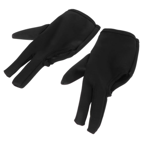 LOLIPPYY 2Pcs Hair Curling Mitts Black Heat Proof Gloves for Professional Barber Use