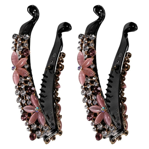 LOLIPPYY 2-Pack Hair Styling Clamps in for Thick Curly Hair, Ideal for Weddings and Everyday Use