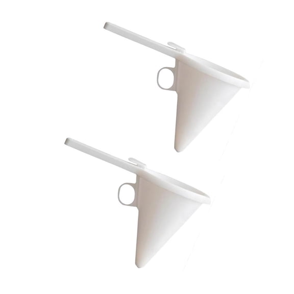 LOLIPPYY 2Pcs Handheld Chocolate Cake Dispenser Funnel Plastic Baking Tool for Juice Shop
