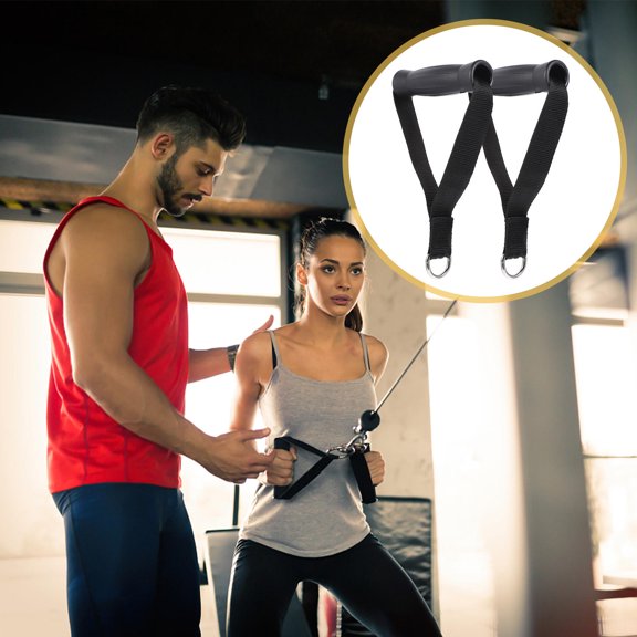 LOLIPPYY 2Pcs Handle For Gym Black PP Fitness Handles For Home Workout