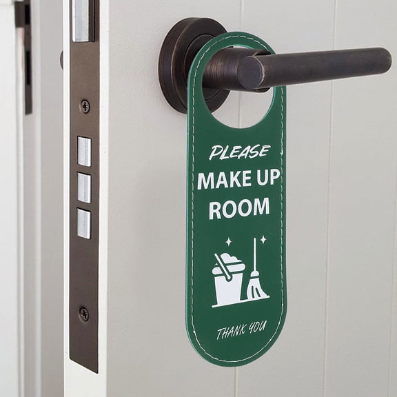 LOLIPPYY 2Pcs Hanging Door Knob Sign Please Do Not Disturb and Make Up Room for Hotel and Office