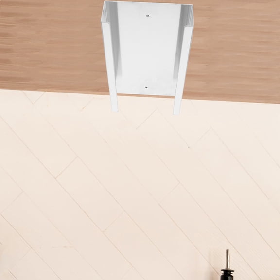 LOLIPPYY 2-Pack White Metal Hanging Jar Rack for Kitchen Storage and Organization, Space-Saving Holder