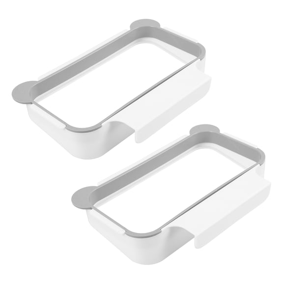 LOLIPPYY 2-Pack Hanging Kitchen Trash Bag Holder Rack for Cabinet Door, Plastic Bag Storage Organizer for Home