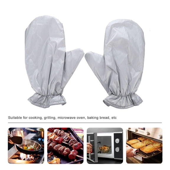 LOLIPPYY 2-Pack Gloves for Baking, Fabric Hand Oven Mitts