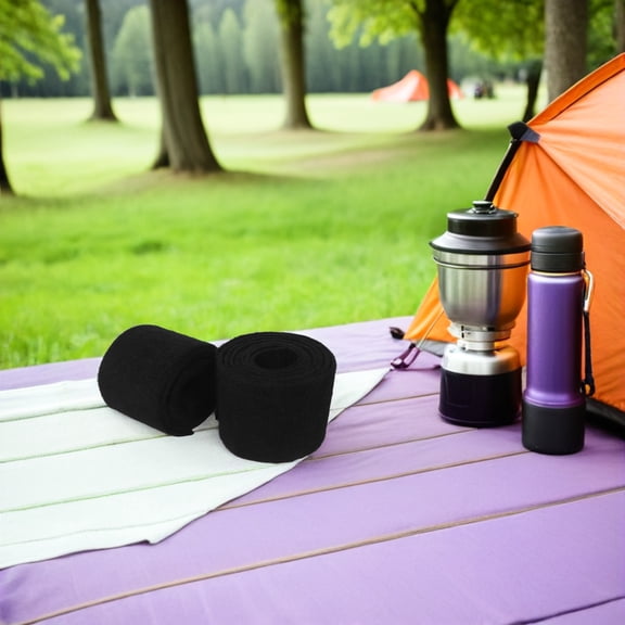 LOLIPPYY 2Pcs Heavy Duty Black Tree Protector Pads with Nylon Webbing for Swing and Hammock Use