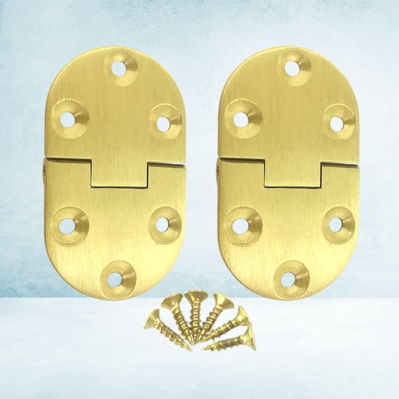 LOLIPPYY 2-Pack Heavy Duty Folding Door Hinge with Spring Waist for and Smooth