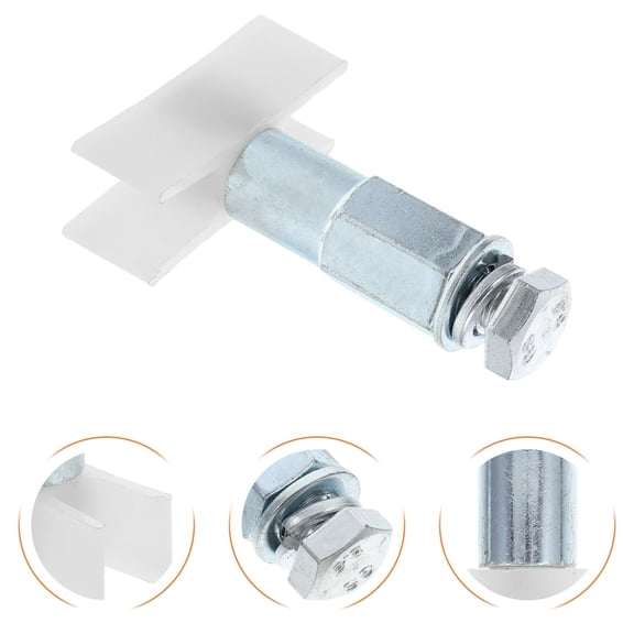 LOLIPPYY 2Pcs Heavy Duty Elevator Door Bottom Guide White Plastic Replacement Part for Elevator Doors