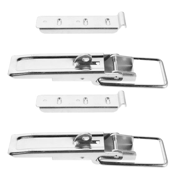 LOLIPPYY 2-Pack Heavy Duty Galvanized Iron Quick Release Toggle Latches for Secure Cargo Door Locking