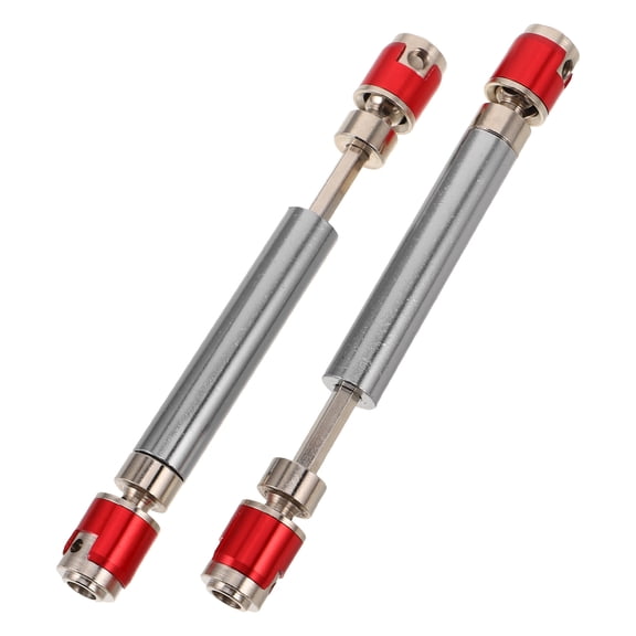 LOLIPPYY 2-Pack Heavy Duty Metal RC Driveshaft Adjustable for Axial Crawler Robot Upgrades and Replacement Parts