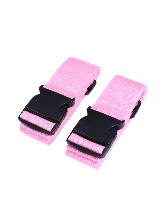 Pink Utility Strap, Anti-Slip and Adjustable, Ideal for Daily Luggage Security 2Pcs