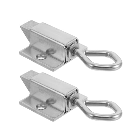 LOLIPPYY 2-Pack Heavy Duty Stainless Steel Spring Bolt Latch Lock for Home, Storage, Door Security and Safety
