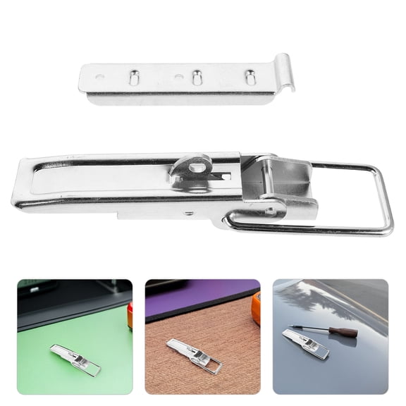 LOLIPPYY Set of 2 Heavy Duty Zinc-Plated Metal Latches for Truck Toolboxes and Industrial Equipment Use