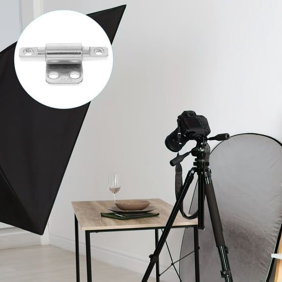 LOLIPPYY 2Pcs Hidden Cabinet Hinges Made of Stainless Steel for Flat Panel Mounting Projects with Compact Design