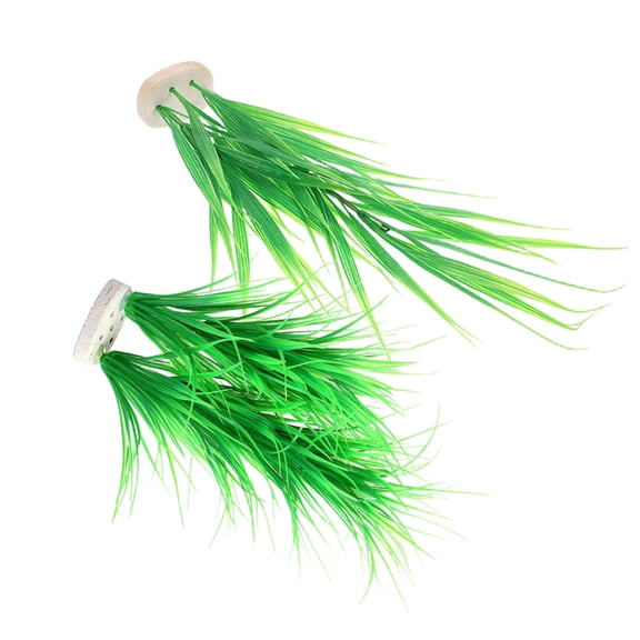 LOLIPPYY 2Pcs High Simulation Aquarium Grass Plastic Fake Water Plants Decoration