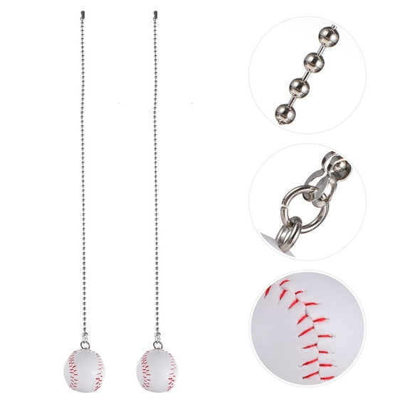 LOLIPPYY 2Pcs Home Decorative Pendant Lamp White PU Baseball Shaped for Weddings