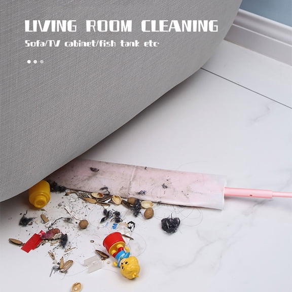 LOLIPPYY 2Pcs Home Dust Duster with Lengthening Handle and Soft Nonwoven Material Green